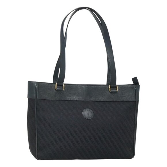 GUCCI Tote Bag Canvas Navy Gold 001 865 1525 Auth ep8277 - Picture 1 of 16